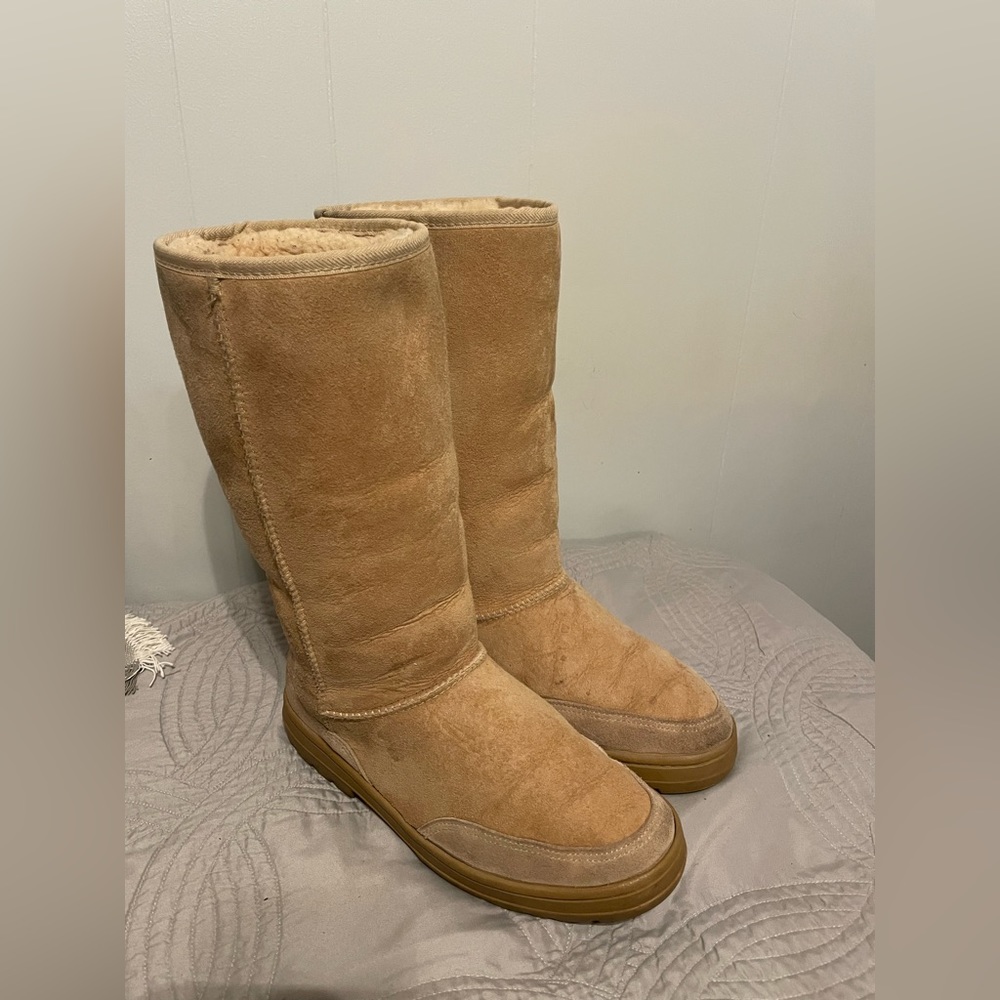 Tan Ugg Tasman Braided Tall Boots, Women’s Size 8